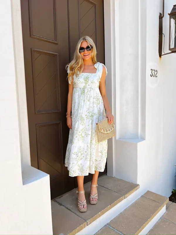 Summer In Paris Floral Print Dress sold by Bella Rose boutique