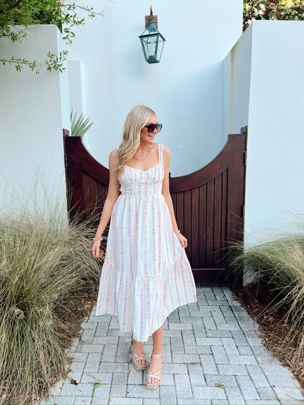 Ocean Springs Stroll Floral Maxi Dress sold by Bella Rose boutique