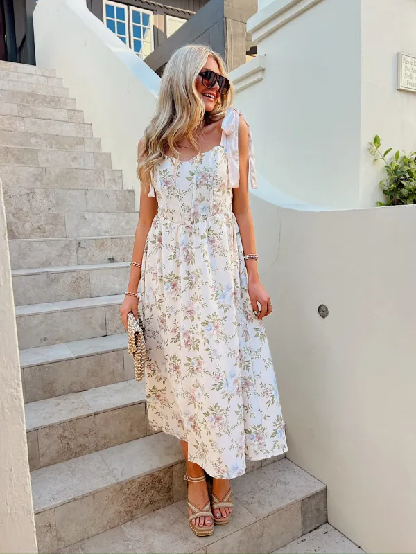 Was It Ever Love Floral Midi Dress sold by Bella Rose boutique