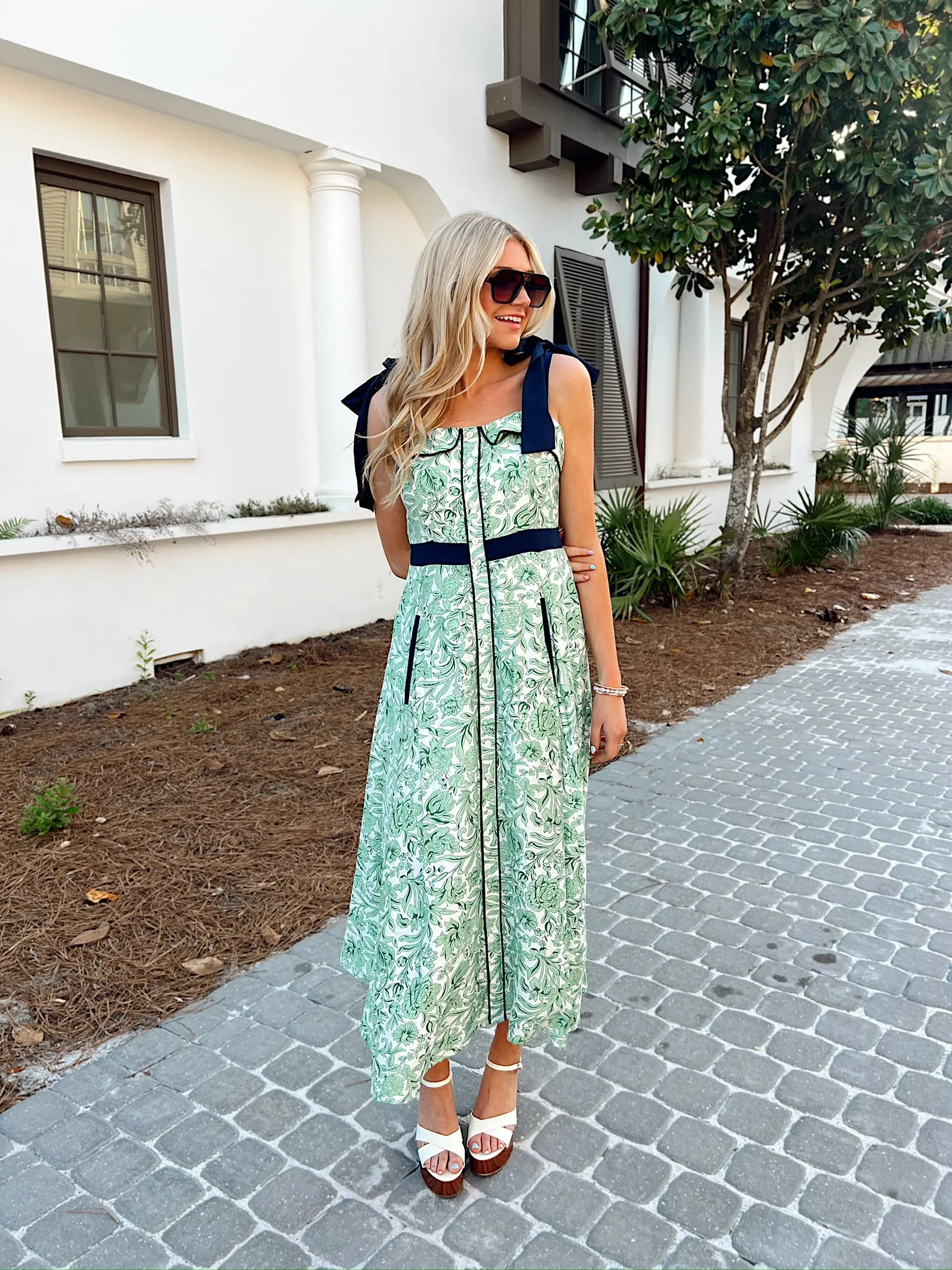 Feels Like Love Floral Midi Dress sold by Bella Rose boutique