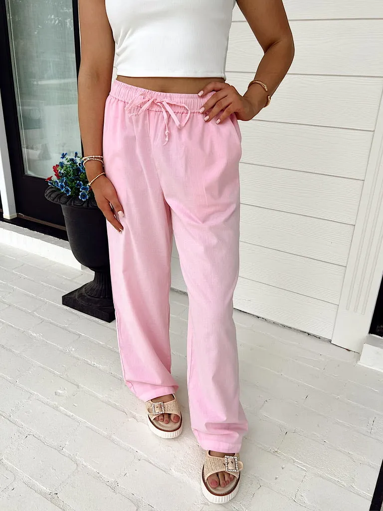 Lazy Days Woven Pants sold by Bella Rose boutique