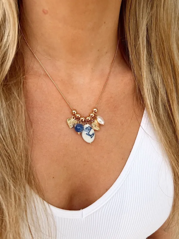 Matters Of The Heart Charm Necklace sold by Bella Rose boutique