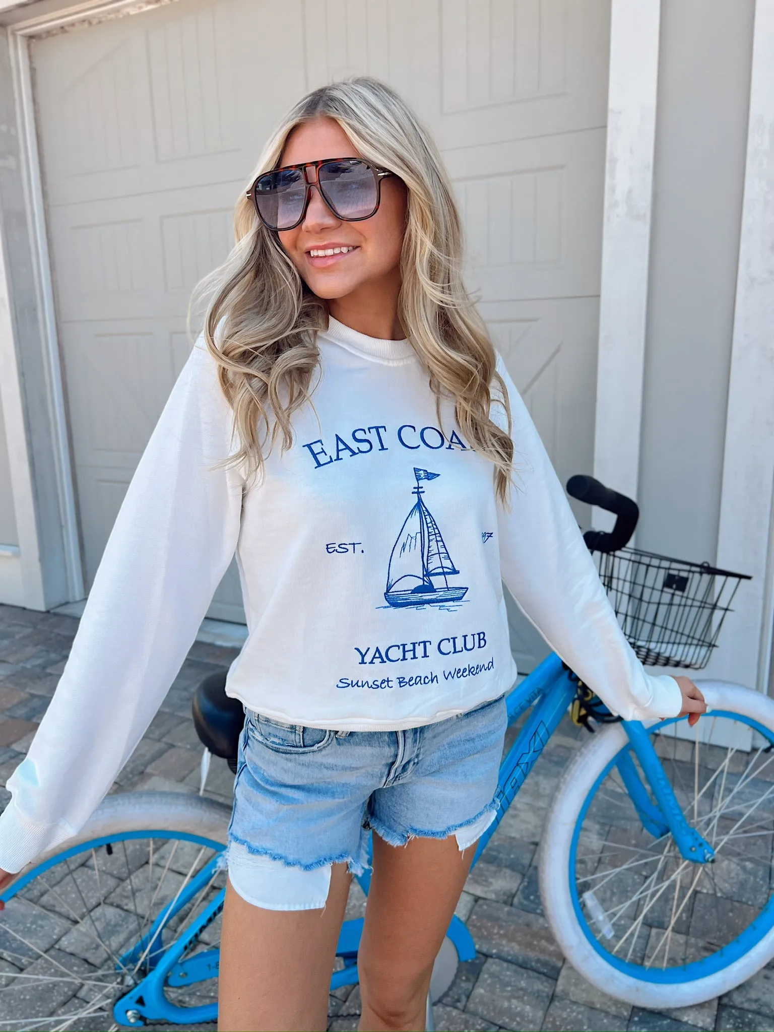 East Coast Yacht Club Sweatshirt sold by Bella Rose boutique product image thumbnail 3