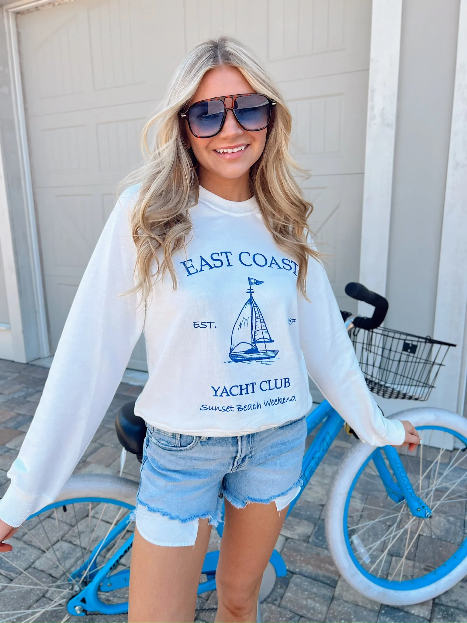 East Coast Yacht Club Sweatshirt sold by Bella Rose boutique