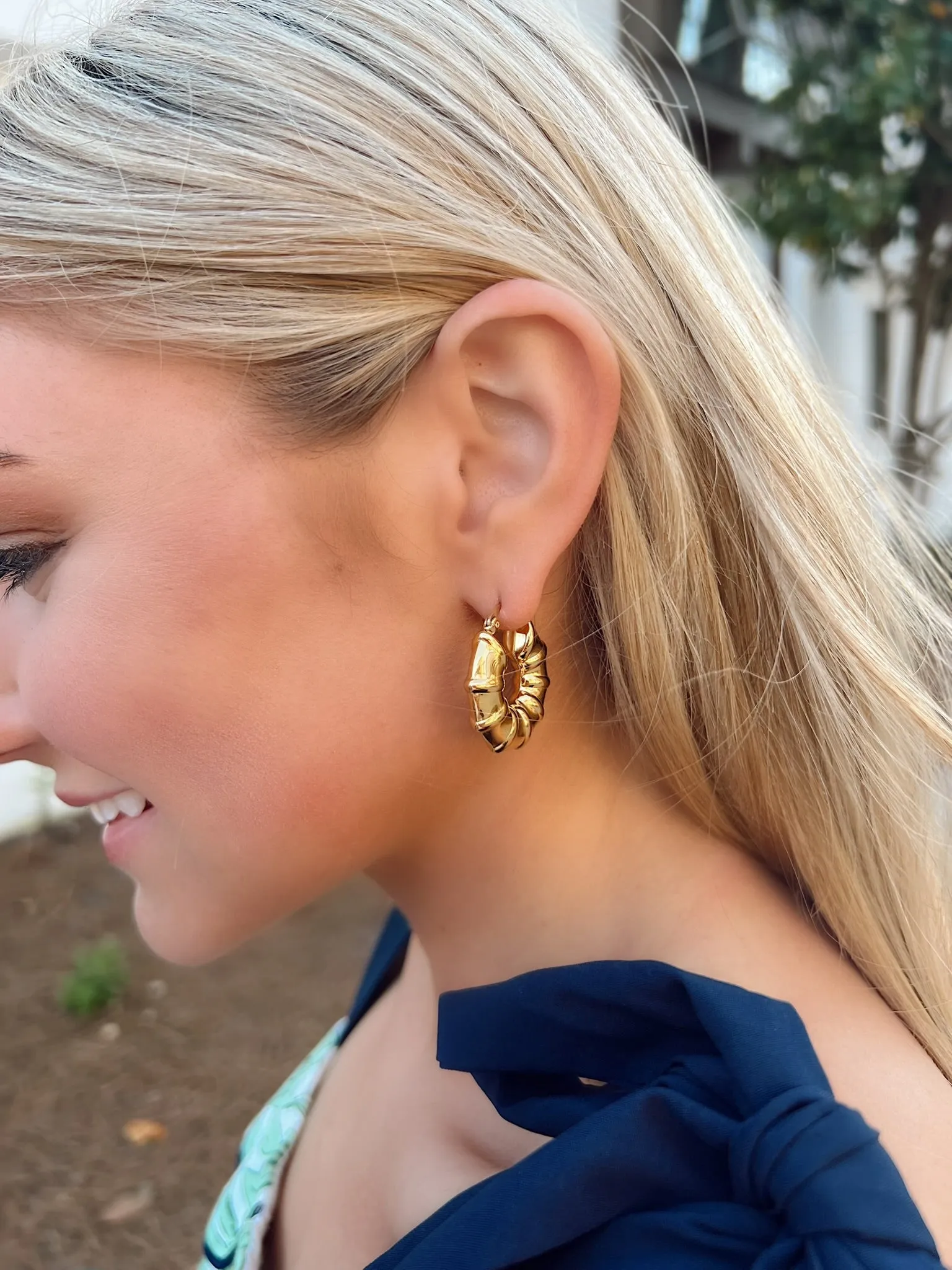 Marvelous Ease Hoop Earrings sold by Bella Rose boutique product image thumbnail 2