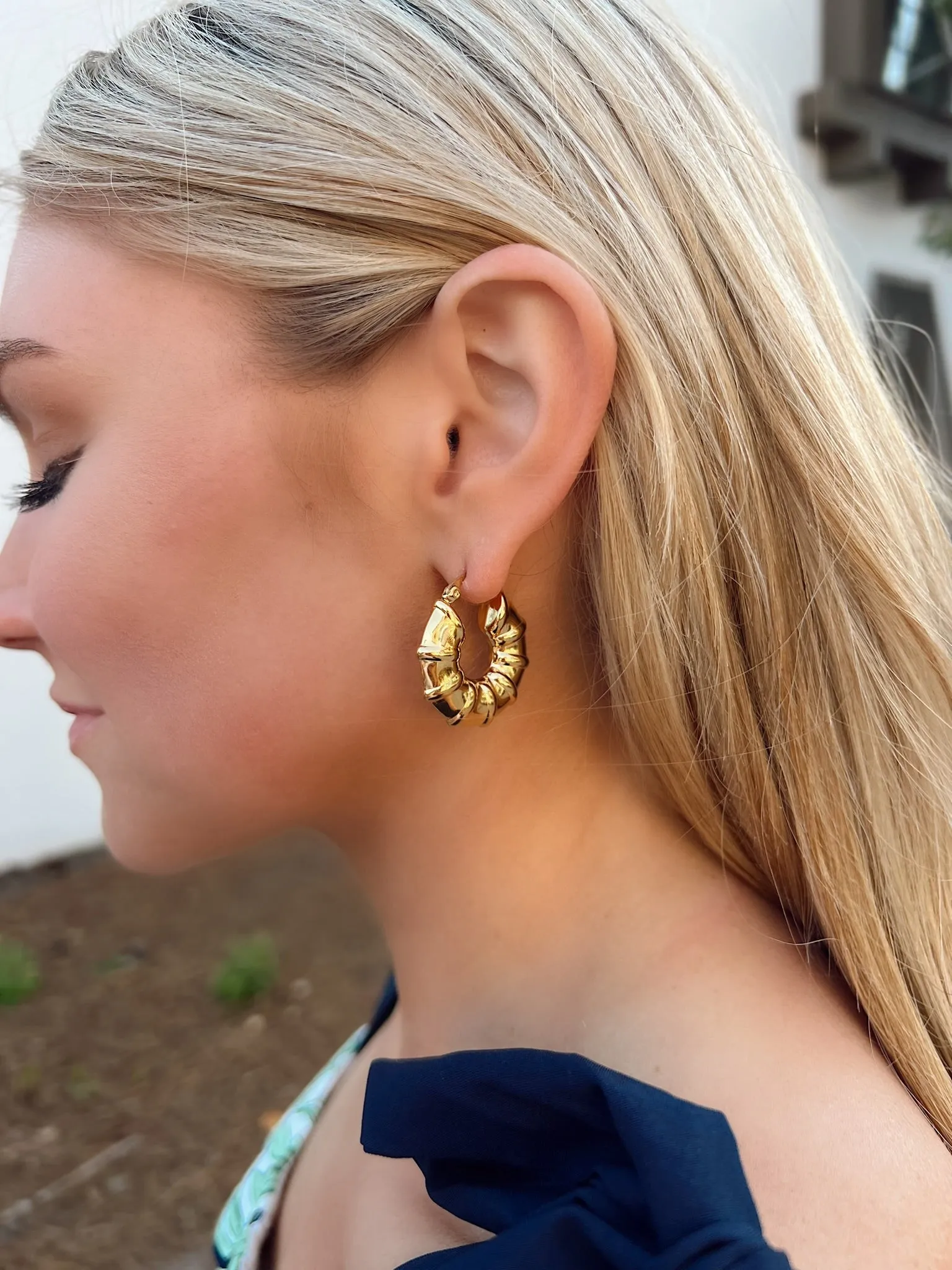 Marvelous Ease Hoop Earrings sold by Bella Rose boutique