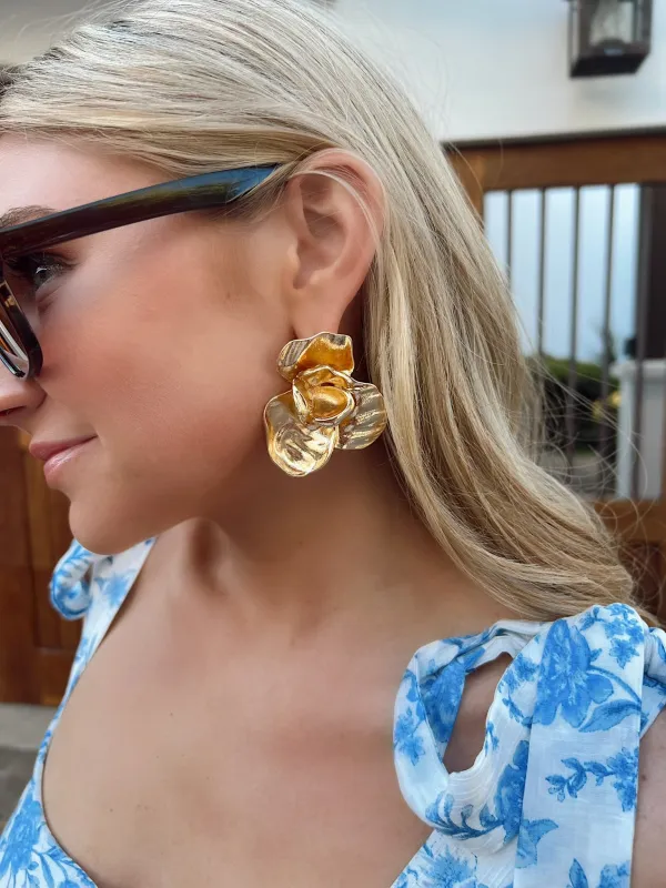 Full Bloom Dangle Earrings sold by Bella Rose boutique