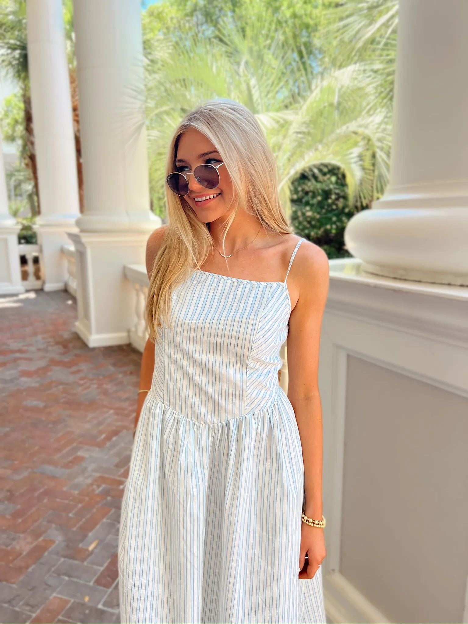 Sunshine & Seaside Striped Midi Dress sold by Bella Rose boutique product image thumbnail 4