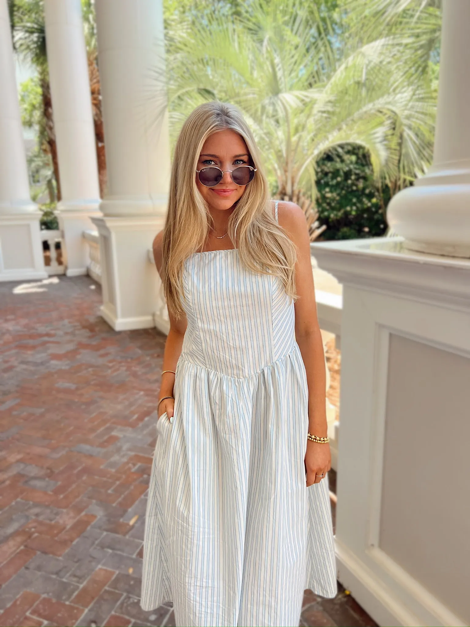 Sunshine & Seaside Striped Midi Dress sold by Bella Rose boutique product image thumbnail 5