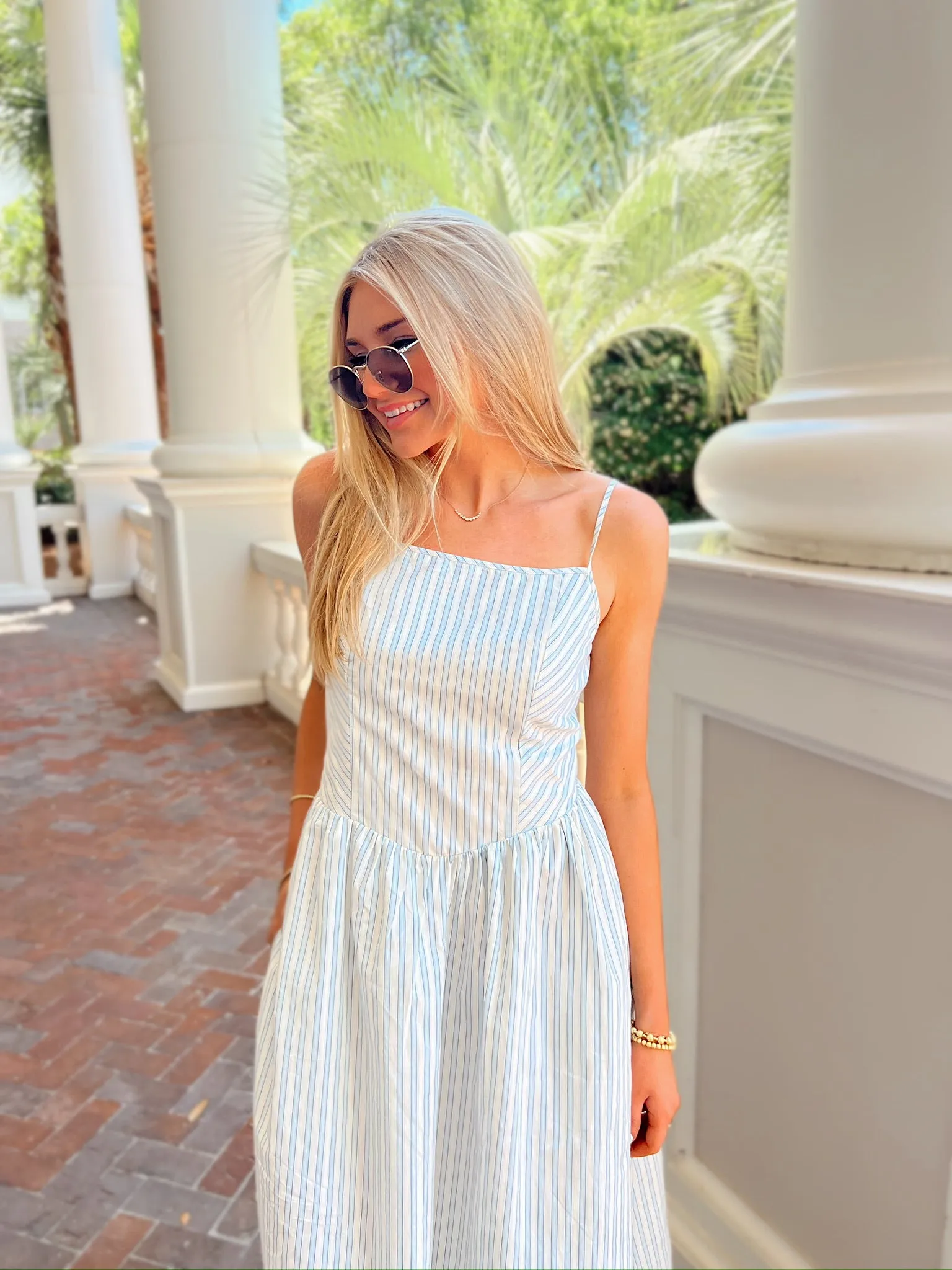 Sunshine & Seaside Striped Midi Dress sold by Bella Rose boutique product image thumbnail 2