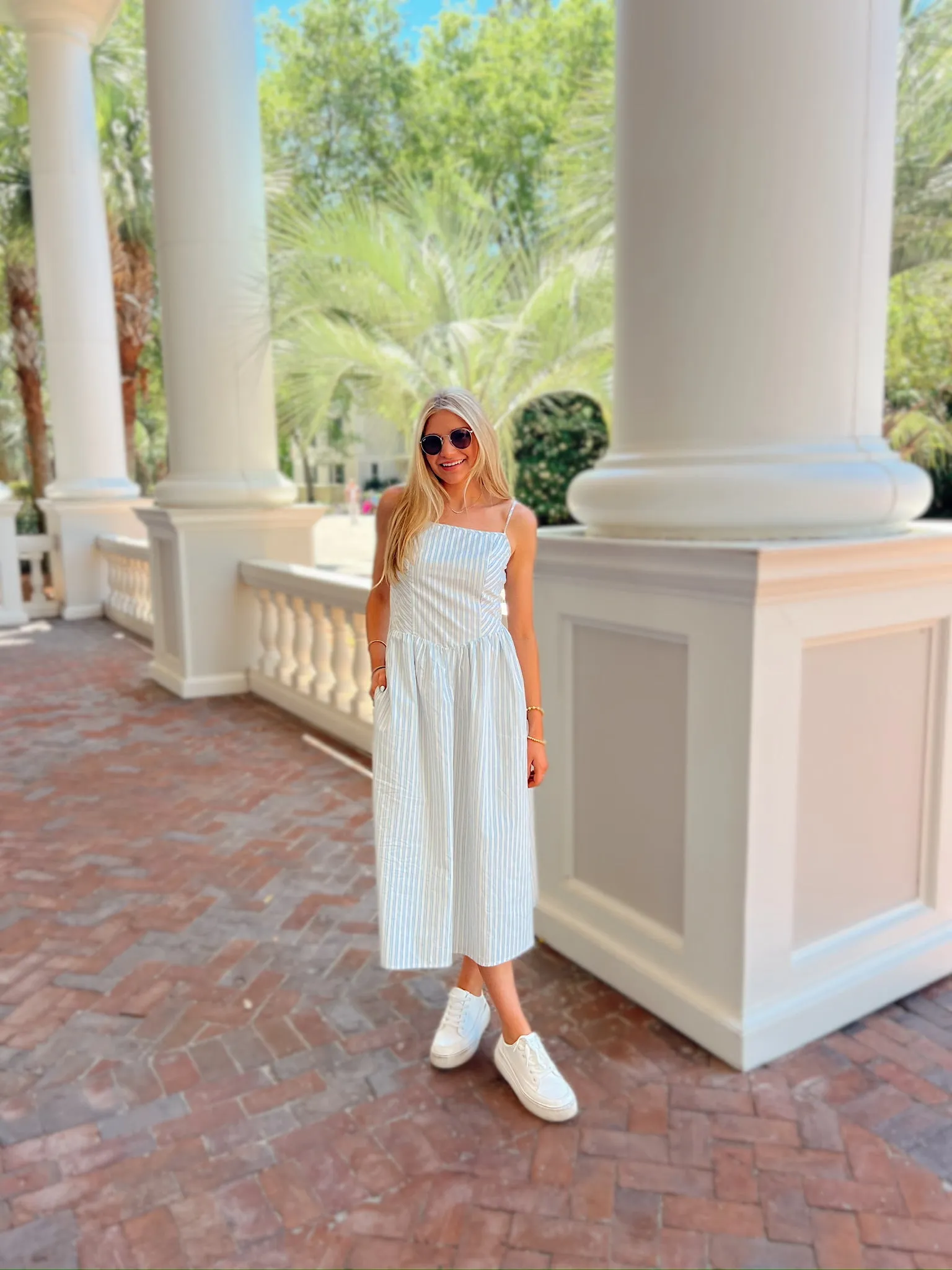 Sunshine & Seaside Striped Midi Dress sold by Bella Rose boutique product image thumbnail 3