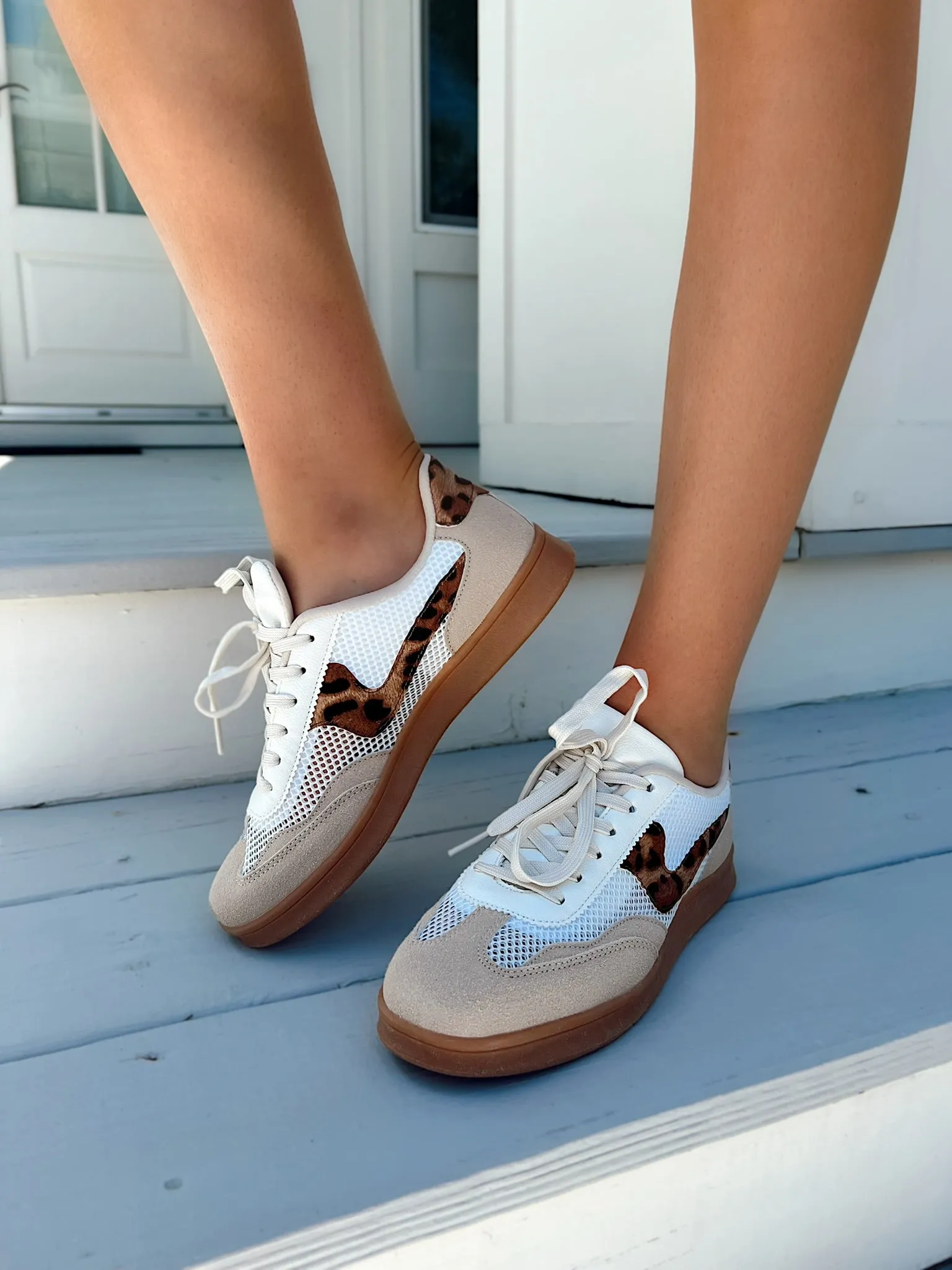 Catch Me If You Can Leopard Sneakers sold by Bella Rose boutique