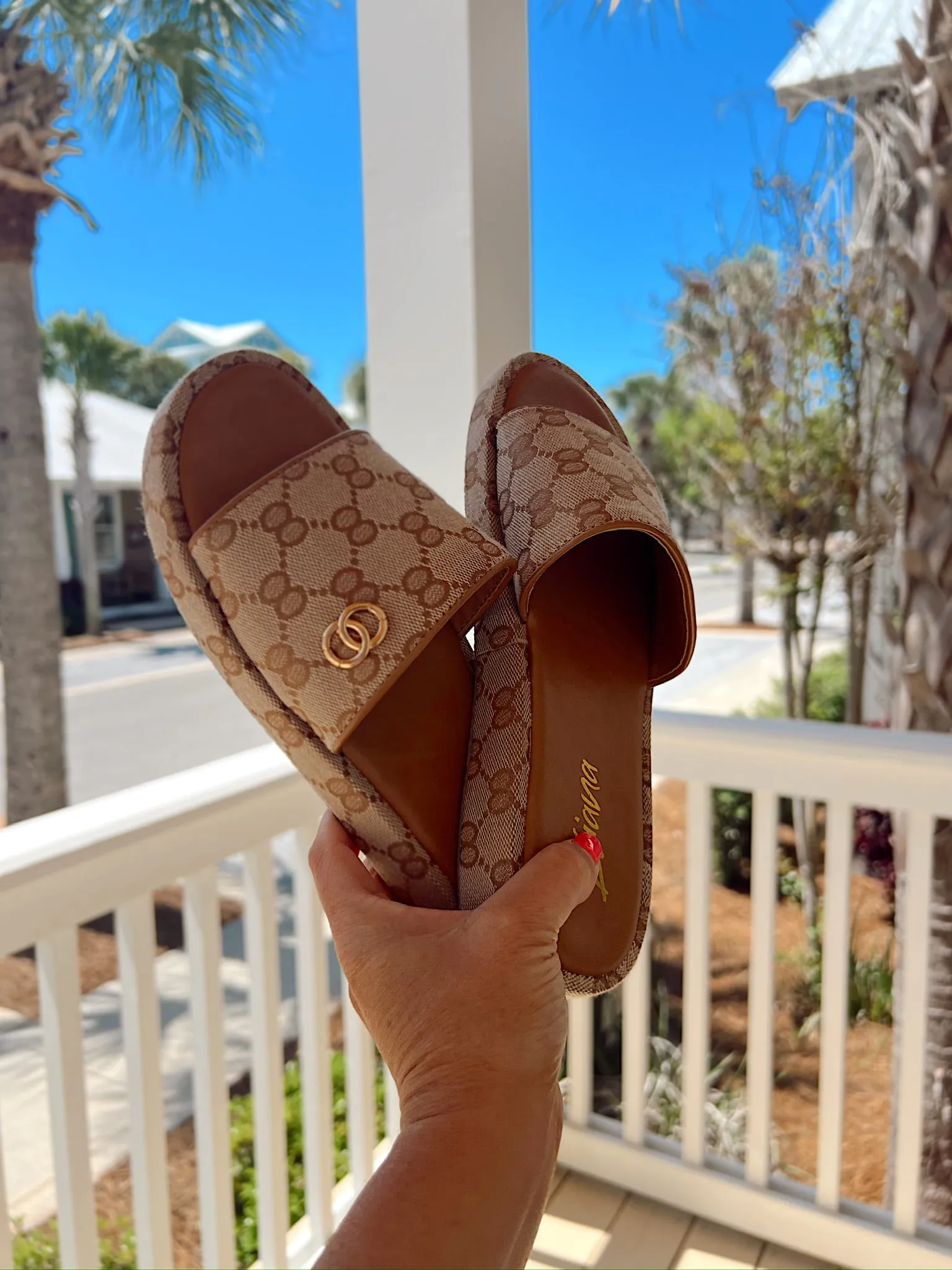 Addressing The Rumors Platform Sandals sold by Bella Rose boutique product image thumbnail 3