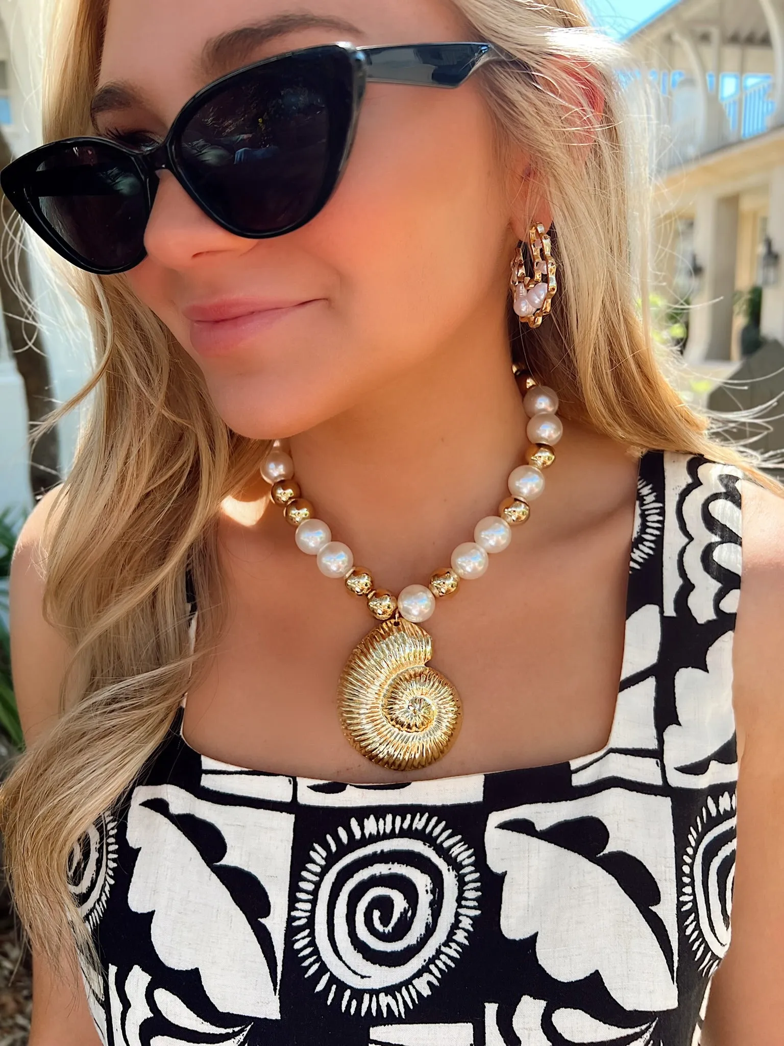 Beachy Charisma Conch Necklace sold by Bella Rose boutique product image thumbnail 3