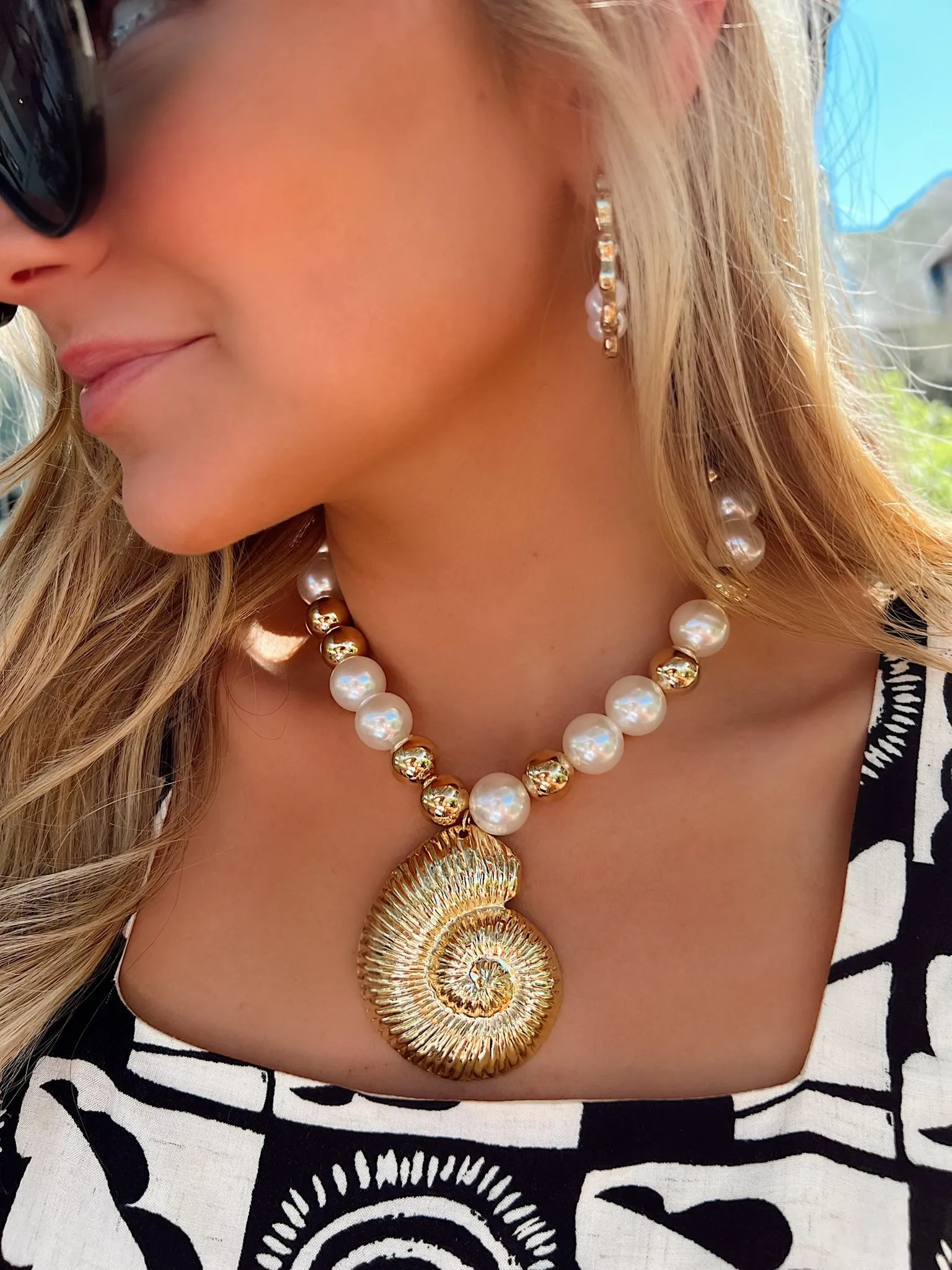Beachy Charisma Conch Necklace sold by Bella Rose boutique product image thumbnail 2
