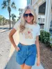 Sunny Theme High Rise Skort sold by Bella Rose boutique