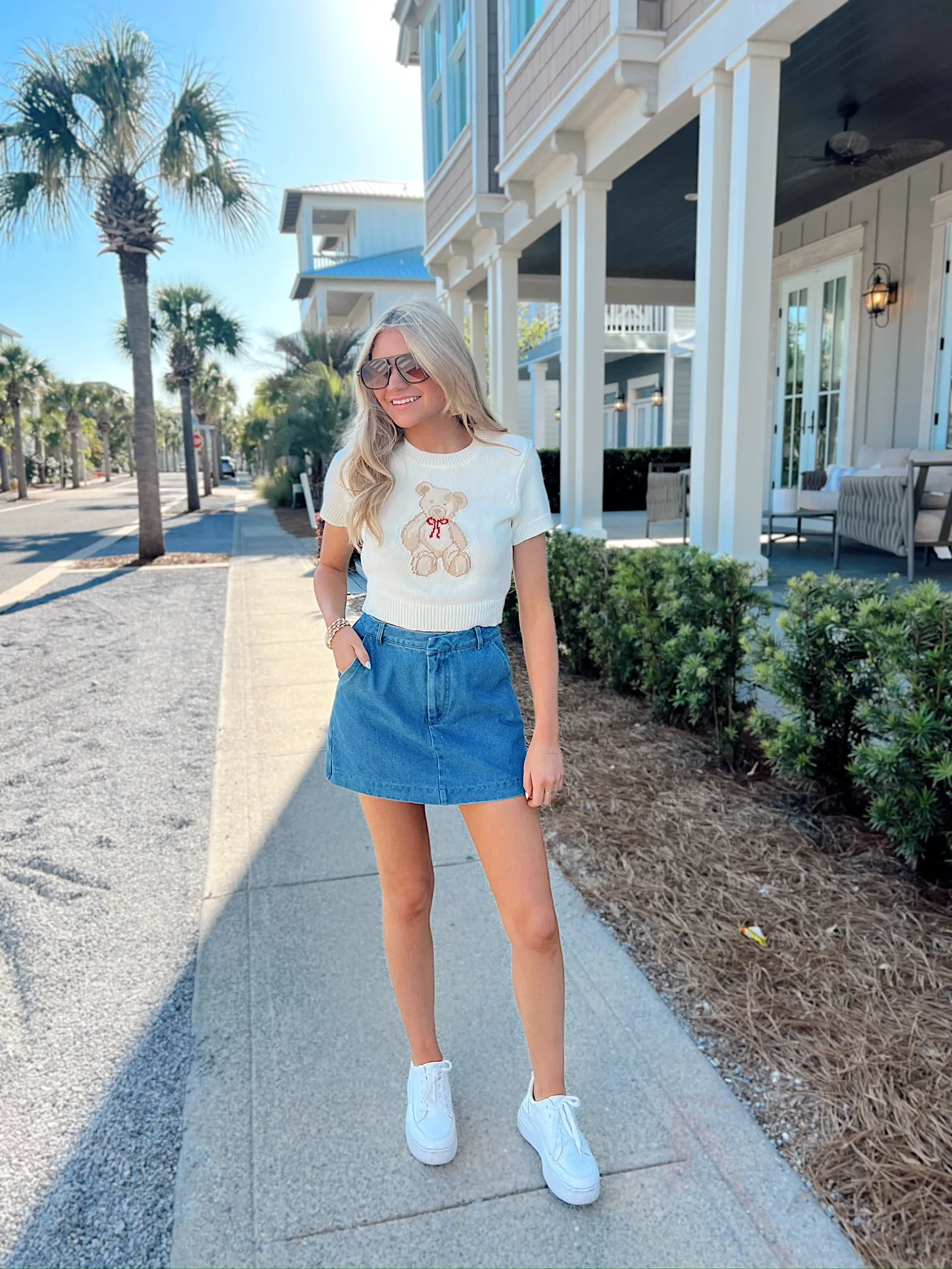 Sunny Theme High Rise Skort sold by Bella Rose boutique product image thumbnail 2