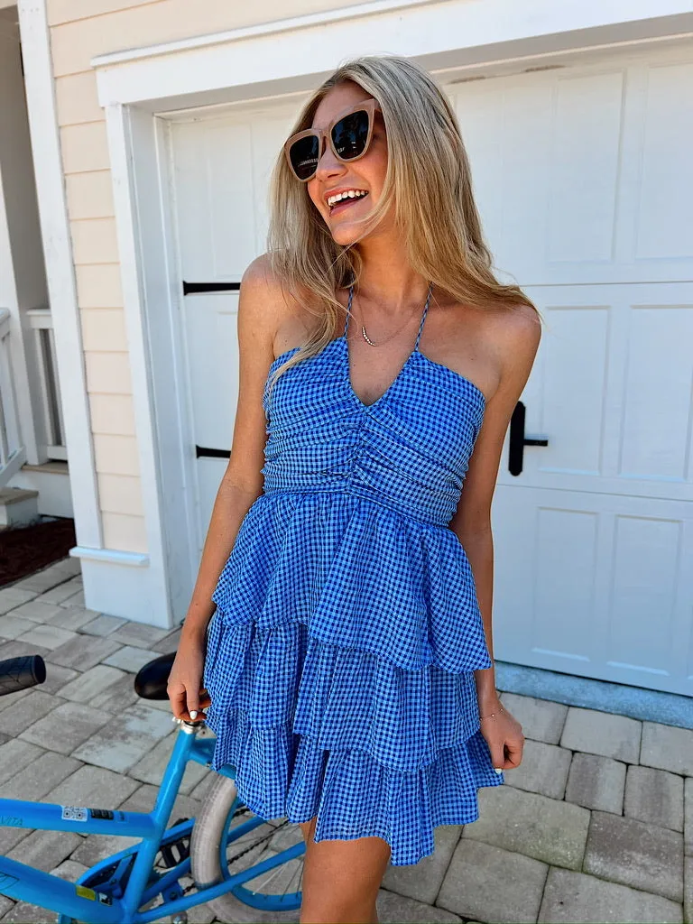 Wild Wishes Ruffled Mini Dress sold by Bella Rose boutique