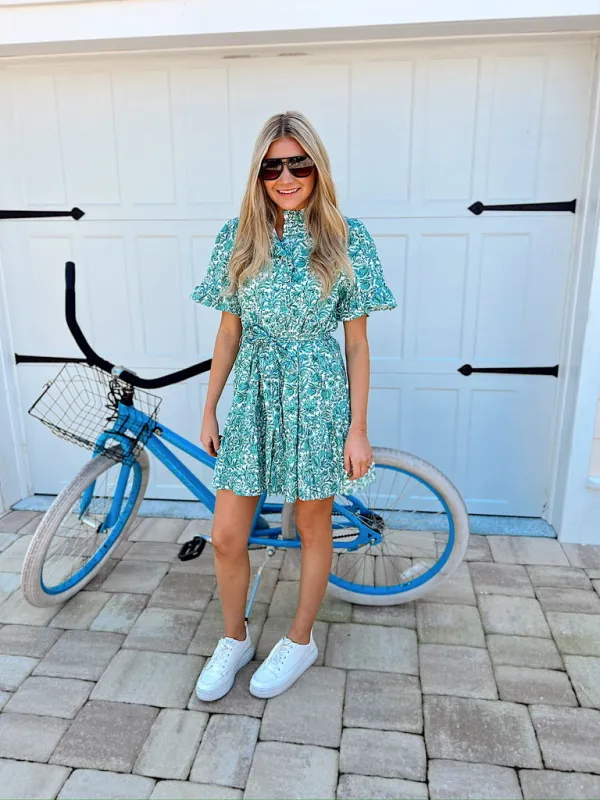 Tempting Touch Floral Mini Dress sold by Bella Rose boutique