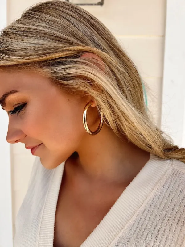 Pop Off Queen Hoop Earrings sold by Bella Rose boutique
