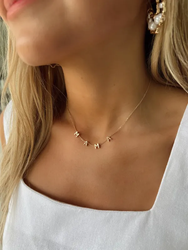 Dainty MAMA Necklace sold by Bella Rose boutique