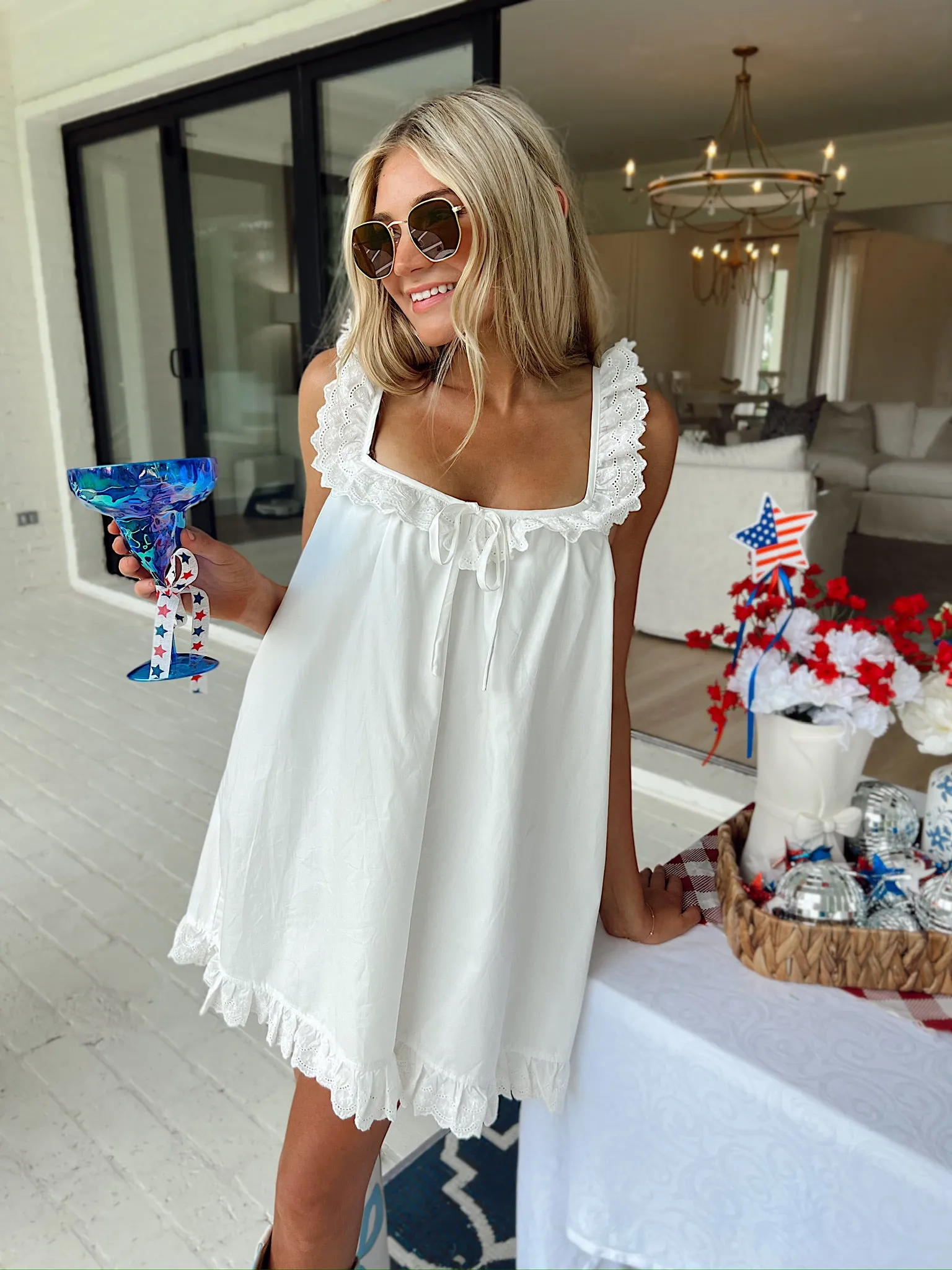 Just Might Be Love Ruffle Mini Dress sold by Bella Rose boutique product image thumbnail 2