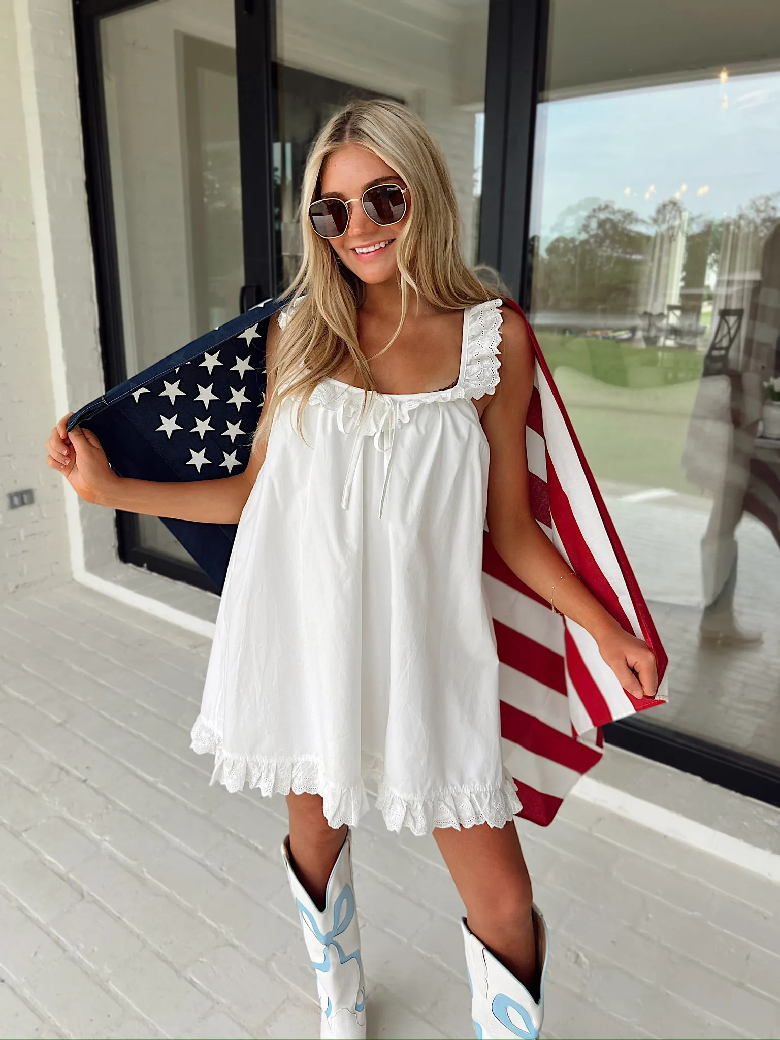 Just Might Be Love Ruffle Mini Dress sold by Bella Rose boutique product image thumbnail 3