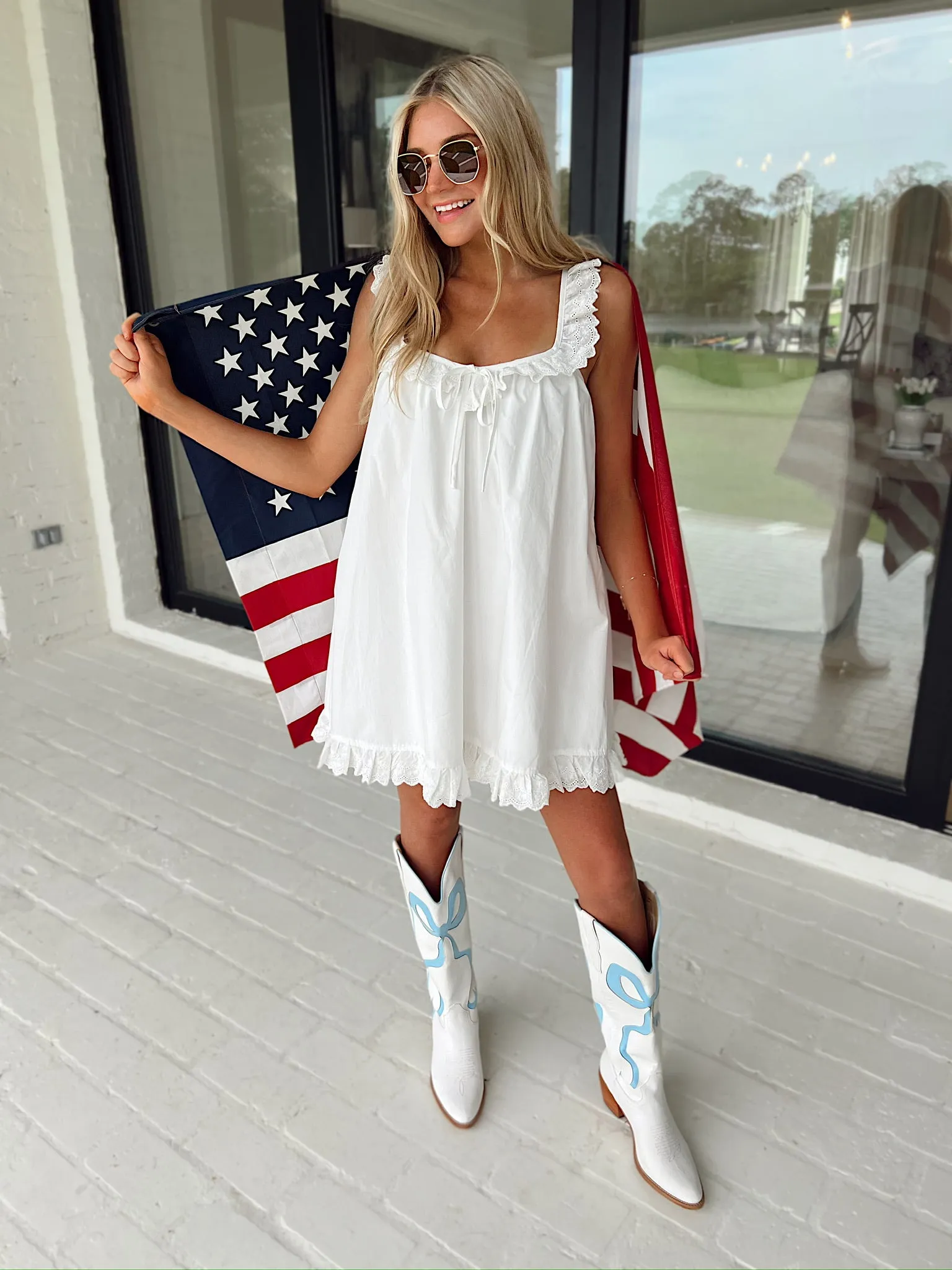 Just Might Be Love Ruffle Mini Dress sold by Bella Rose boutique