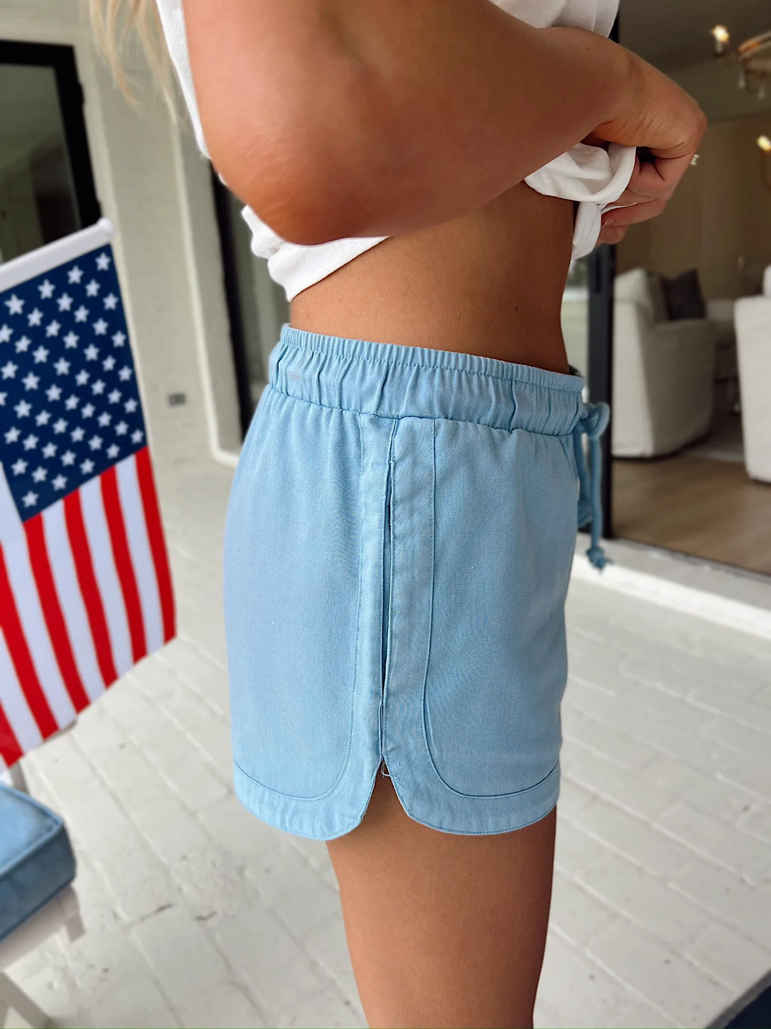 Walking In The Sun Shorts sold by Bella Rose boutique product image thumbnail 5