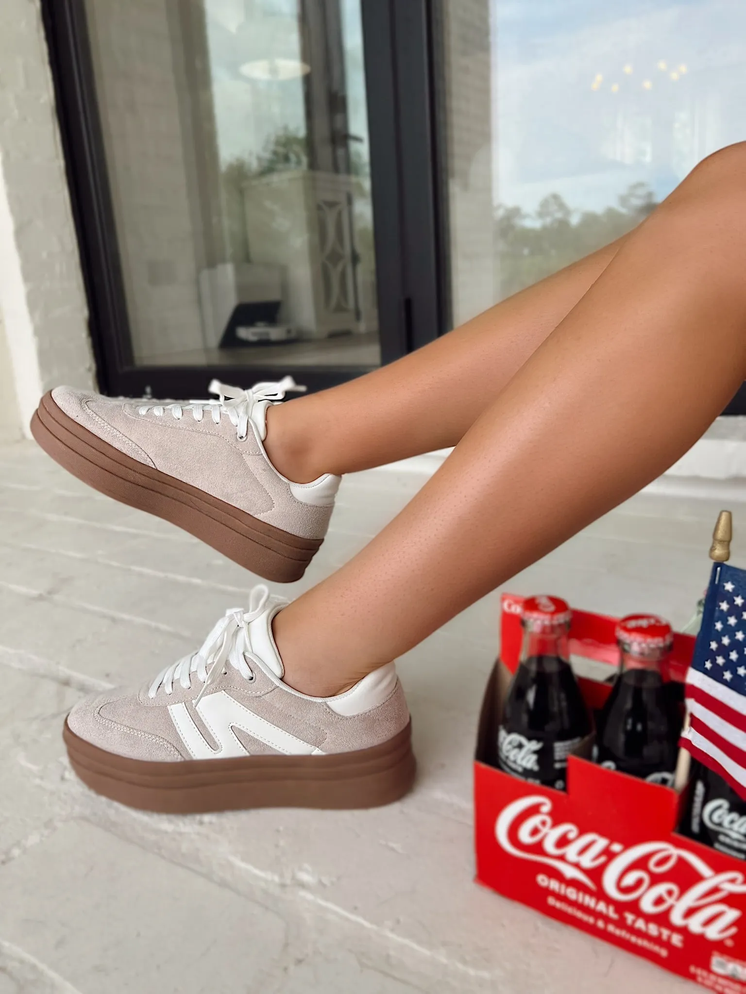 No Plans No Problems Sneakers sold by Bella Rose boutique