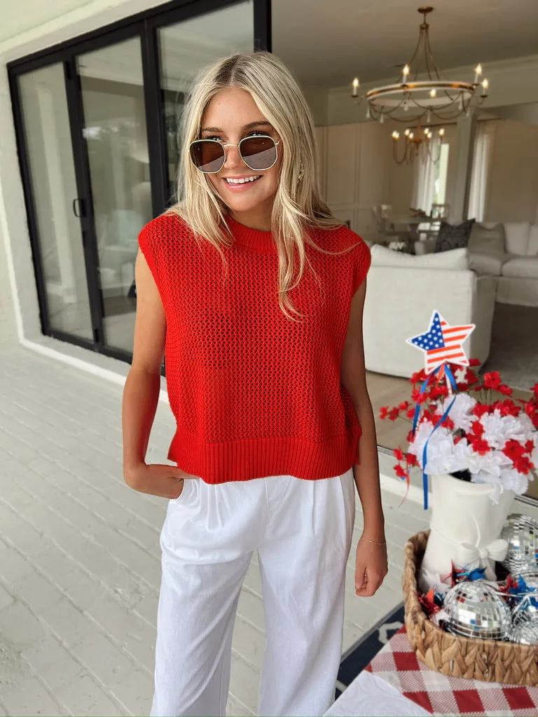 Feelin' Confident Sheer Knit Top sold by Bella Rose boutique