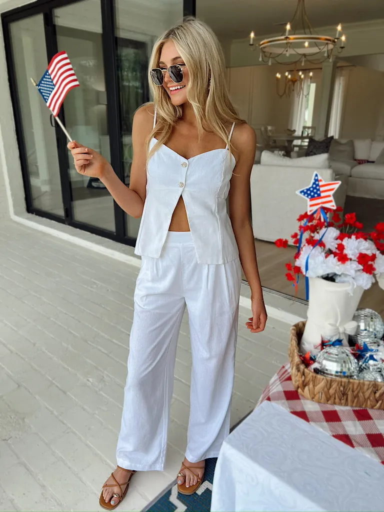 Workflow Edge Linen Top sold by Bella Rose boutique product image thumbnail 5