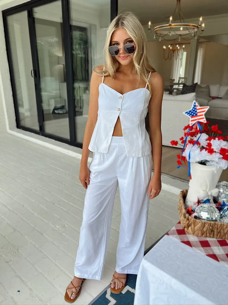 Workflow Edge Linen Top sold by Bella Rose boutique product image thumbnail 4