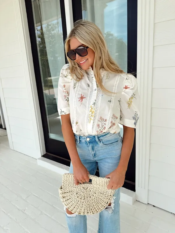 All I Want Floral Blouse sold by Bella Rose boutique