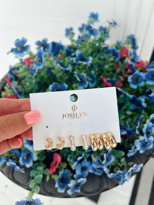 Little Beauties Trio Earring Set sold by Bella Rose boutique