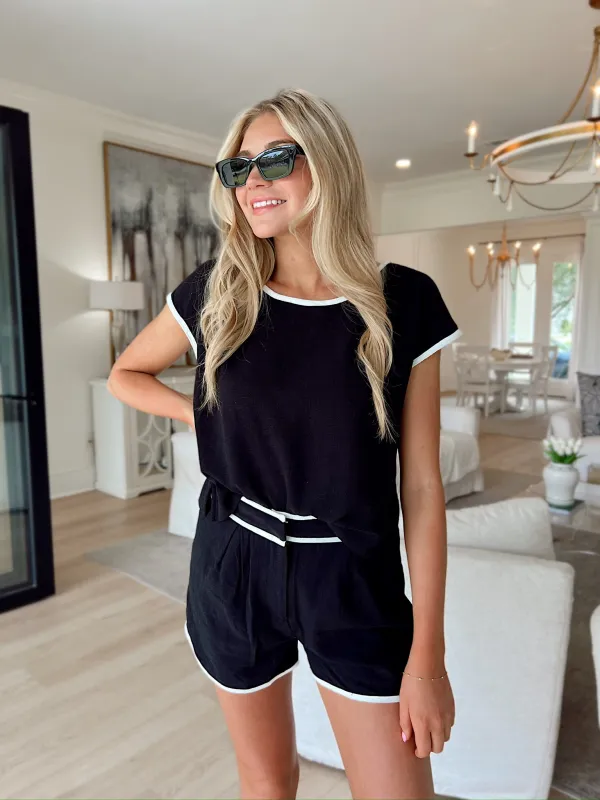 Hustle & Heart Linen Top sold by Bella Rose boutique