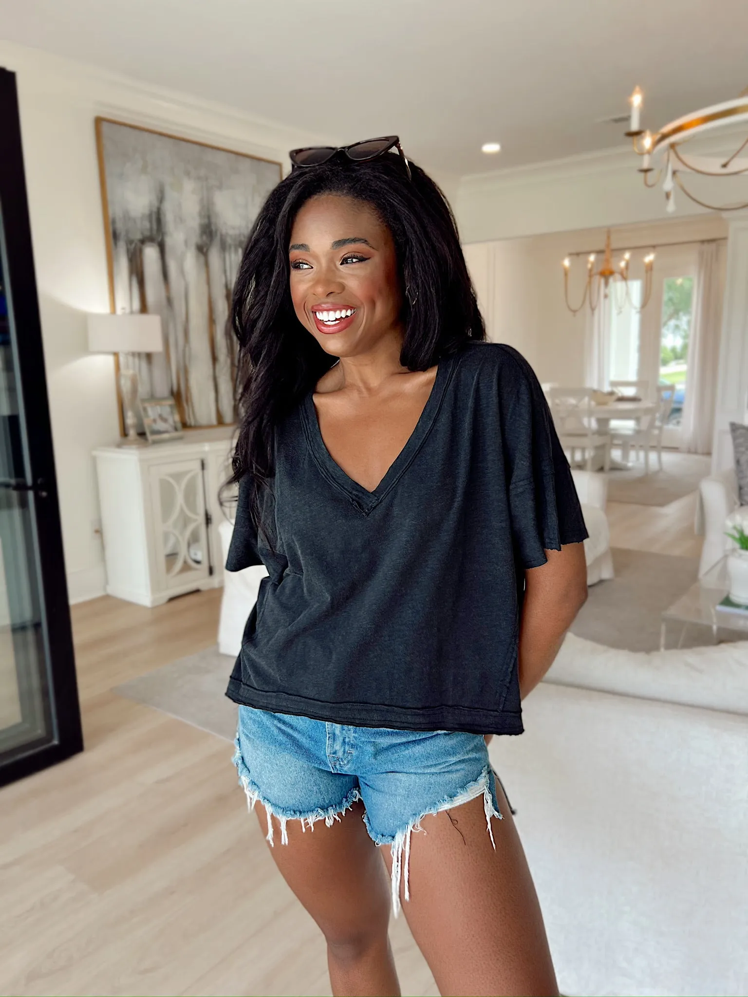 The Essential Look Oversized Top sold by Bella Rose boutique