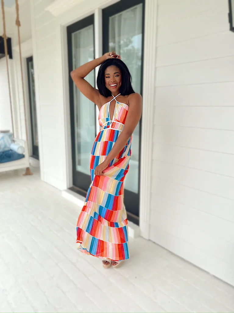 Dramatically Lovely Maxi Dress sold by Bella Rose boutique