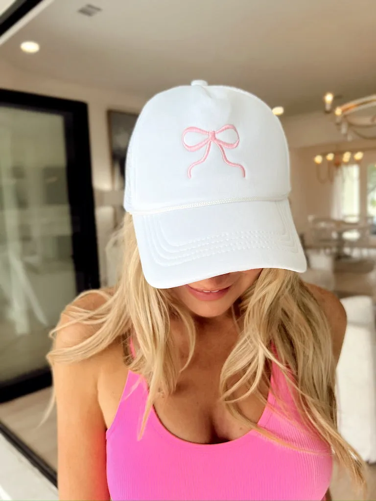 Ribbon Bow Trucker Hat sold by Bella Rose boutique product image thumbnail 2