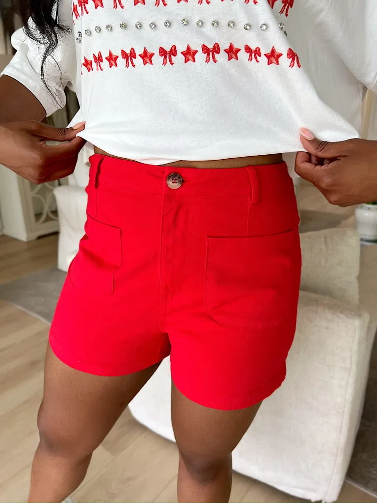 Stay True To You Denim Shorts sold by Bella Rose boutique product image thumbnail 3