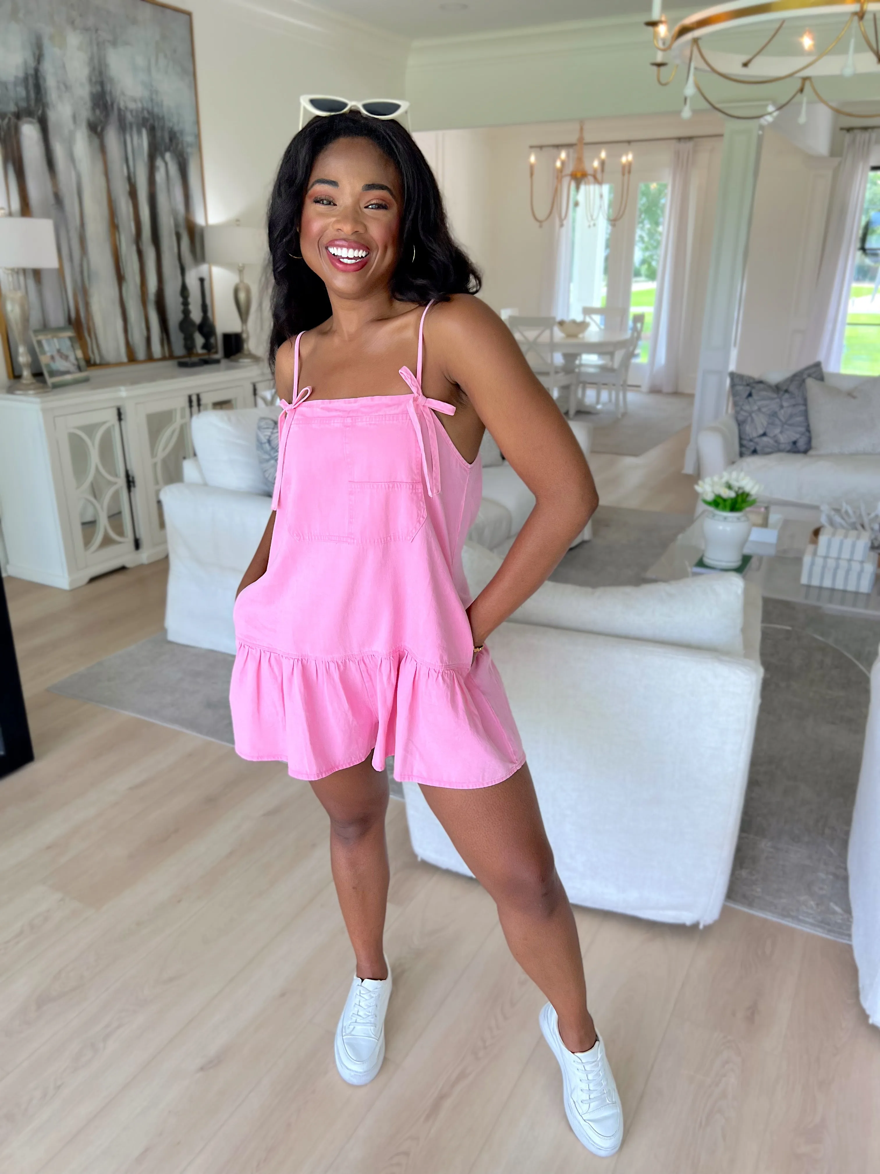 Almost A Dream Ruffled Romper sold by Bella Rose boutique product image thumbnail 3