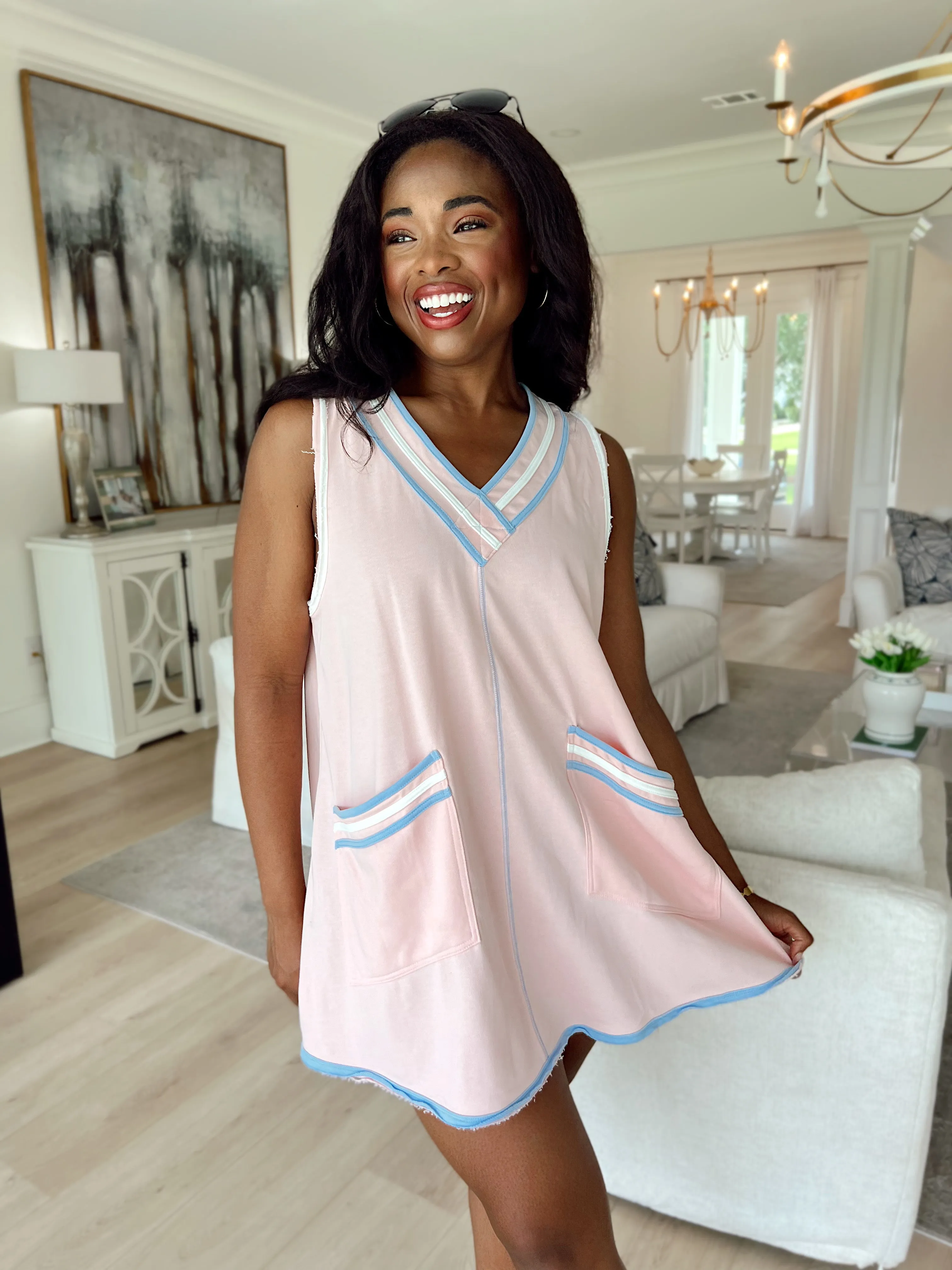 Coastal Cool Sporty Dress sold by Bella Rose boutique