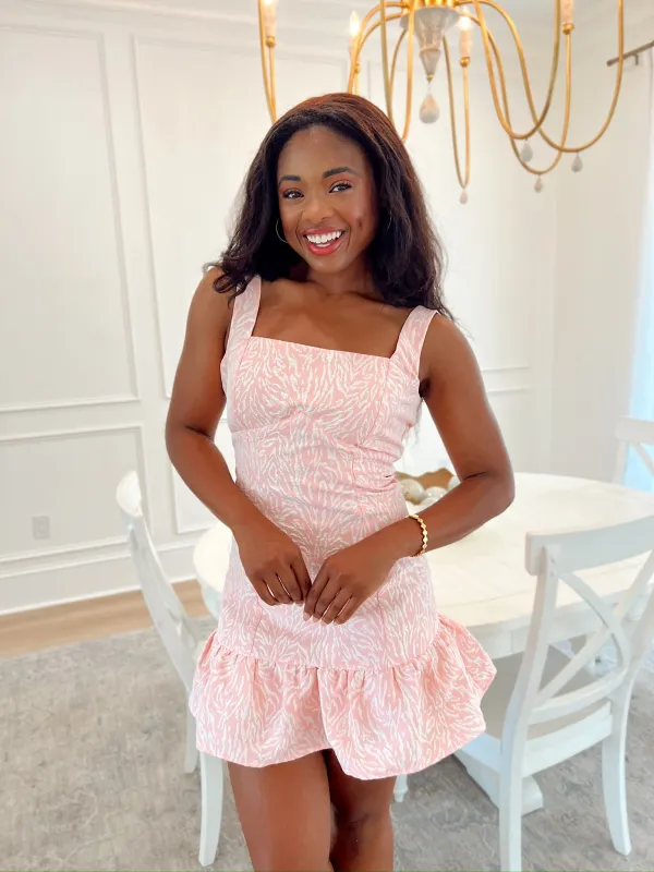 Radiant Personality Ruffle Mini Dress sold by Bella Rose boutique