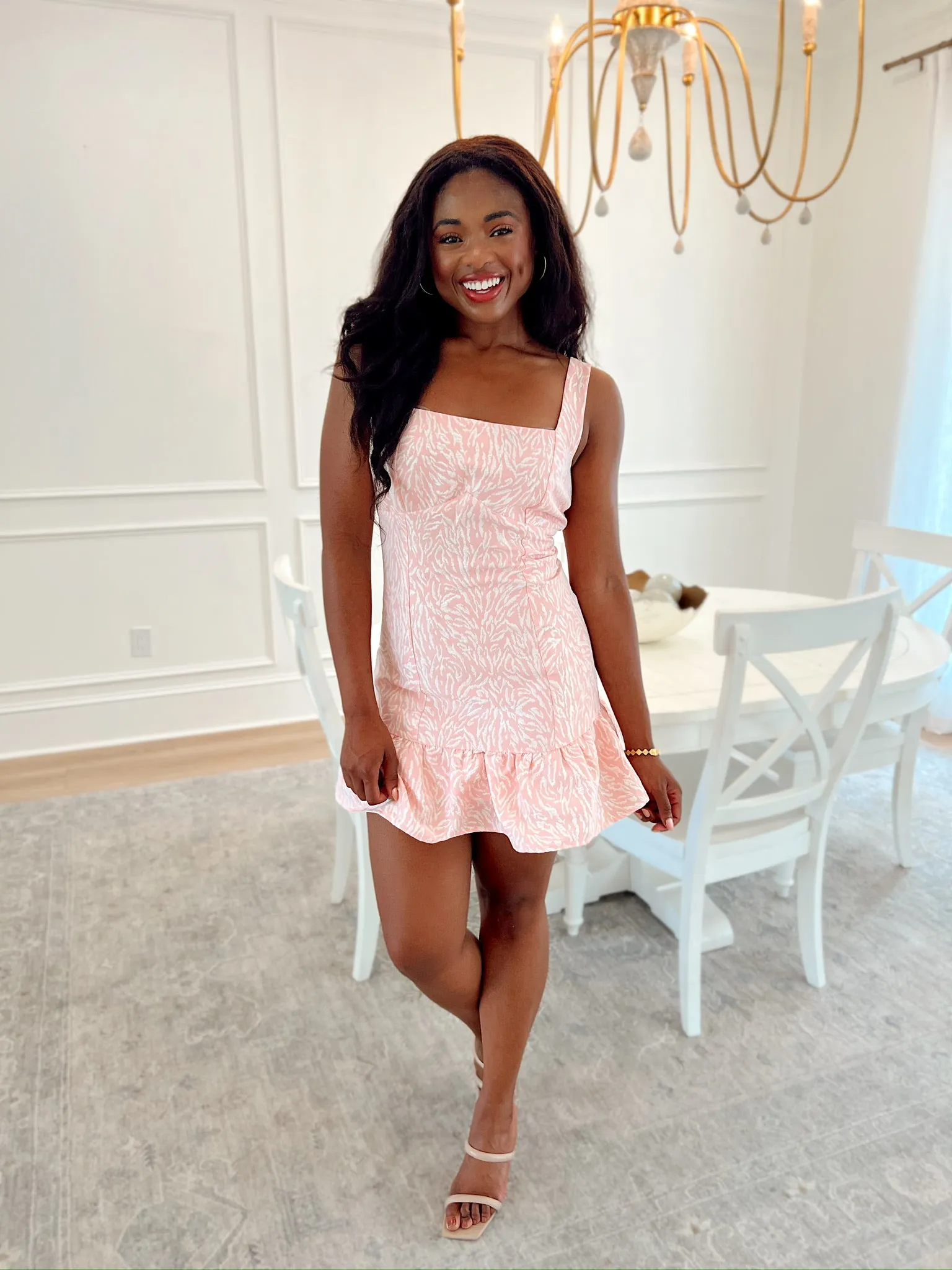 Radiant Personality Ruffle Mini Dress sold by Bella Rose boutique product image thumbnail 2