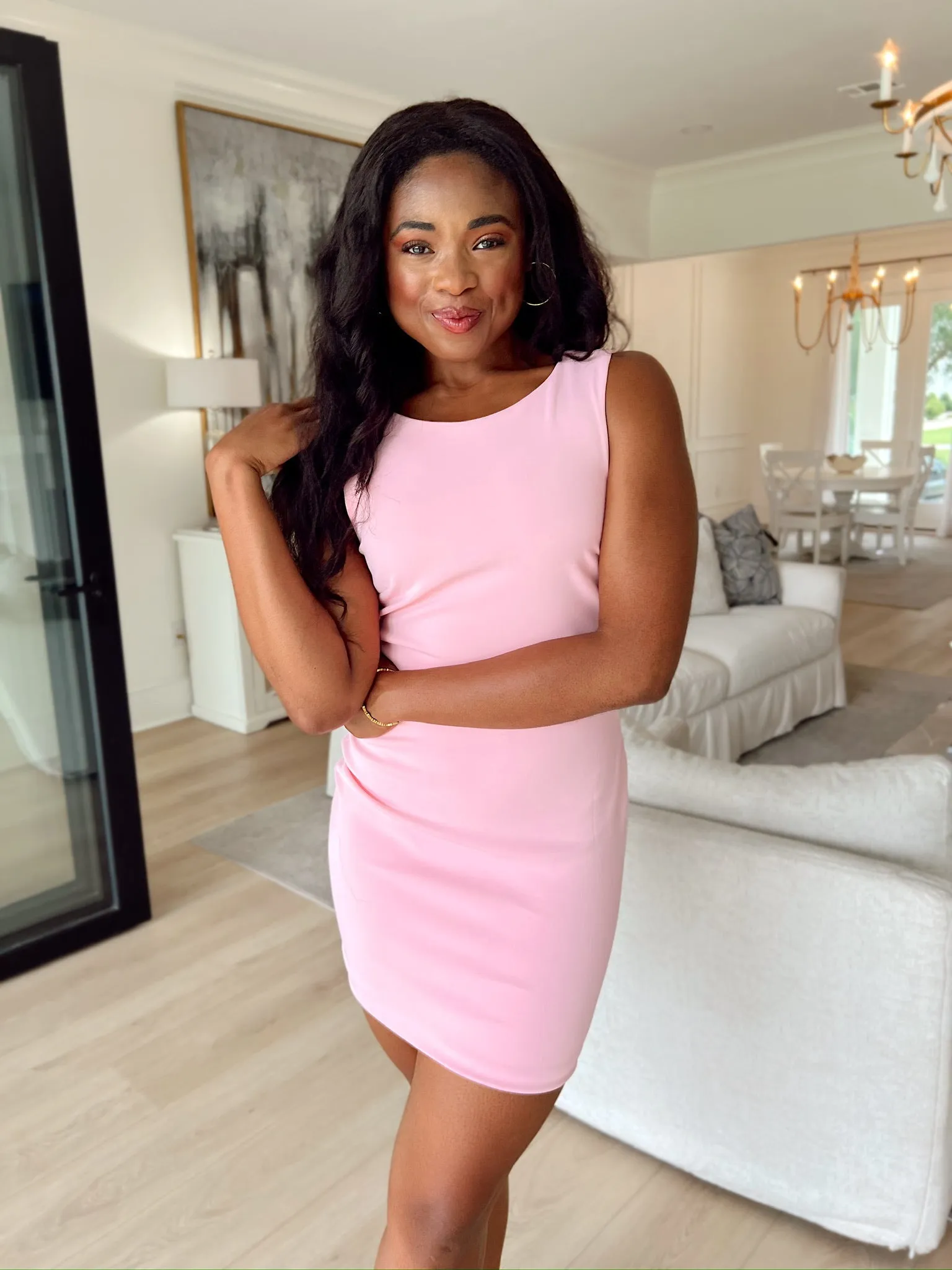 Perfectly Flirtatious Bodycon Mini Dress sold by Bella Rose boutique product image thumbnail 5