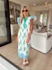 Sweet At Heart Floral Midi Dress sold by Bella Rose boutique