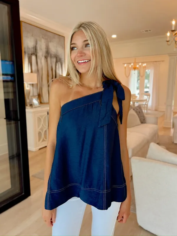 High Tides One-Shoulder Top sold by Bella Rose boutique