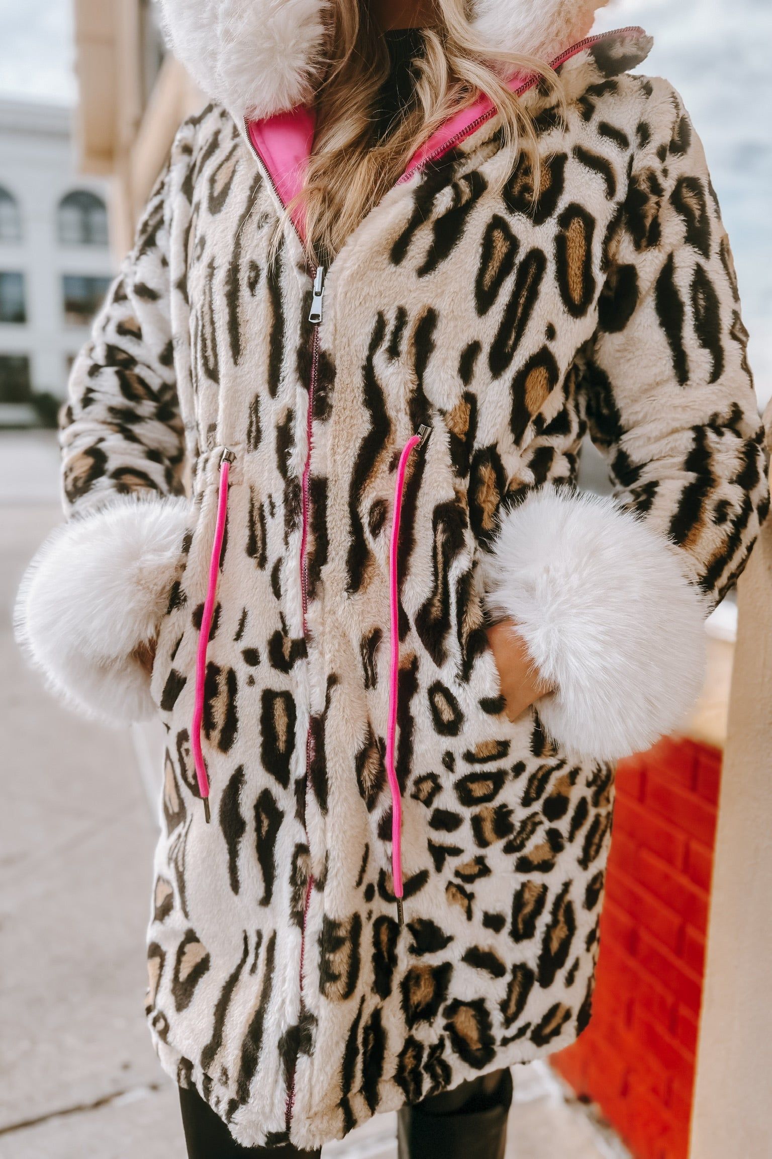 Embracing The Chill Quilted Fur Coat sold by Bella Rose boutique product image thumbnail 3