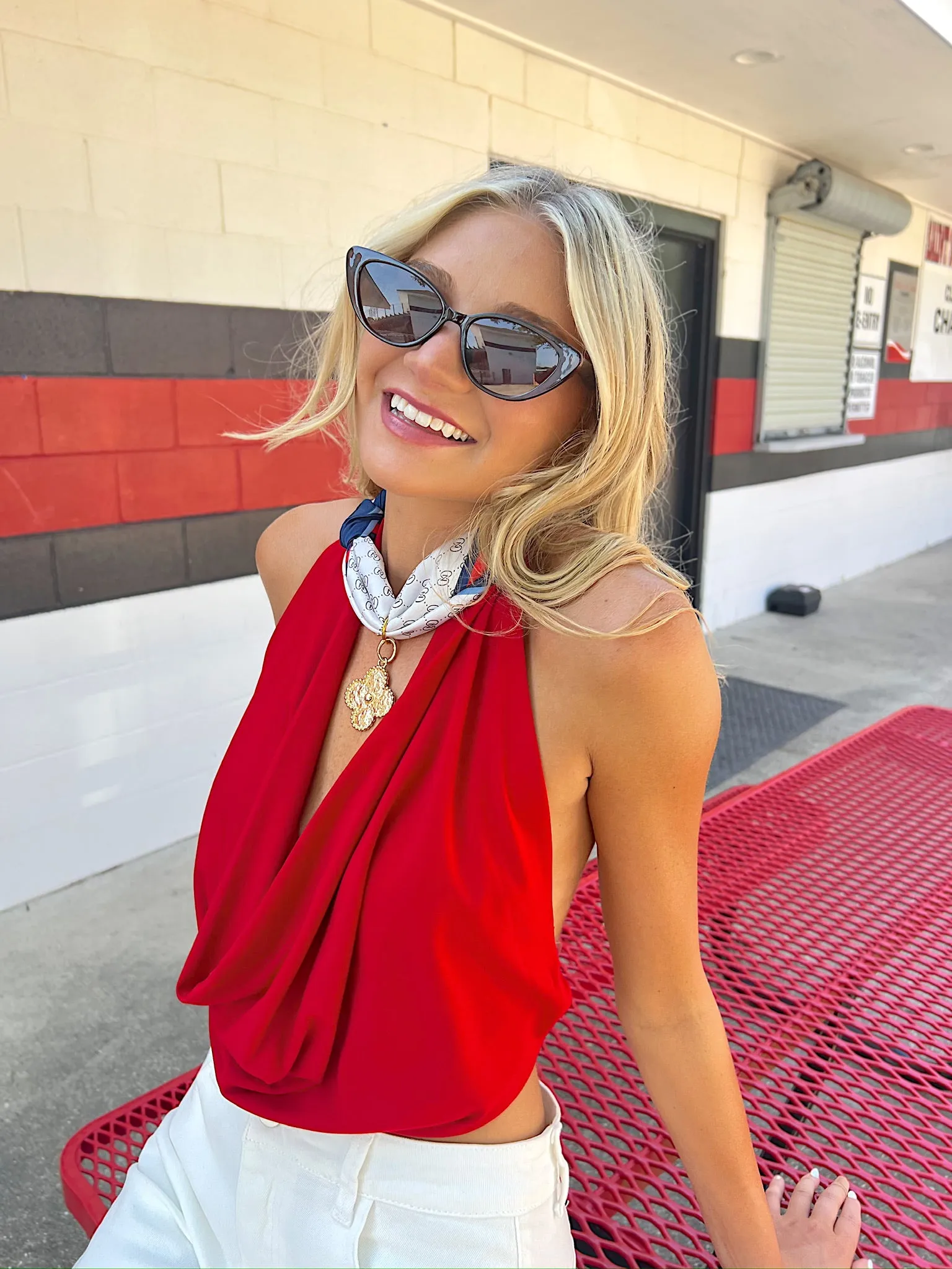 Eclipsing The Heart Halter Top sold by Bella Rose boutique product image thumbnail 2