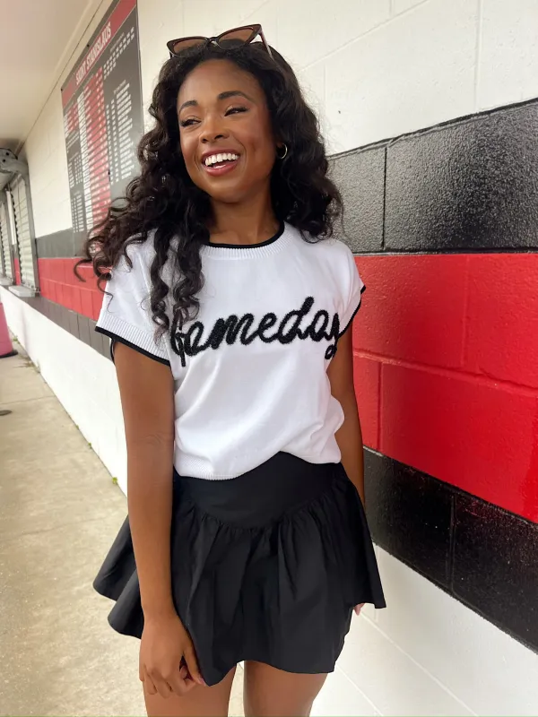 Catch Me At The Stadium Gameday Top sold by Bella Rose boutique